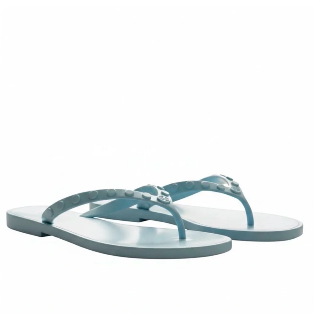 Tory Burch Studded Jelly Flip Flops NWT